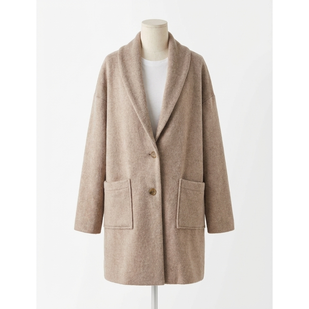 NEW Z SUPPLY lennon heathered coat in beige